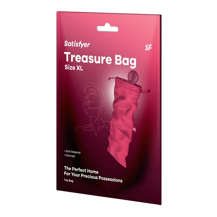 Satisfyer Treasure Bag Tasche für die Aufbewahrung von Gadgets XL Pink