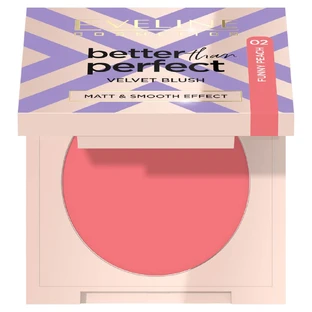 Eveline Cosmetics Better Than Perfect Colorete aterciopelado compacto 02 Funny Peach, 2,3 g