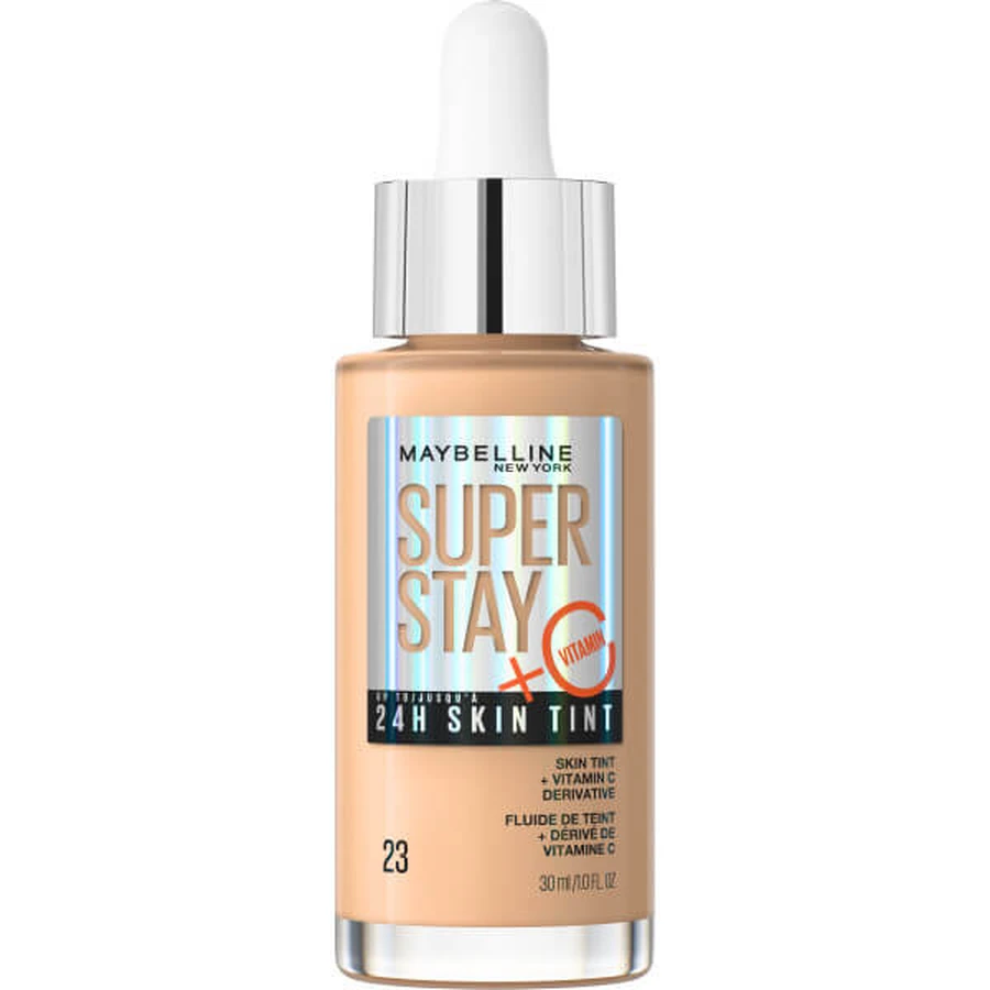 Maybelline Base de Maquillaje Iluminadora de Larga Duración con Vitamina C 23, 30ml