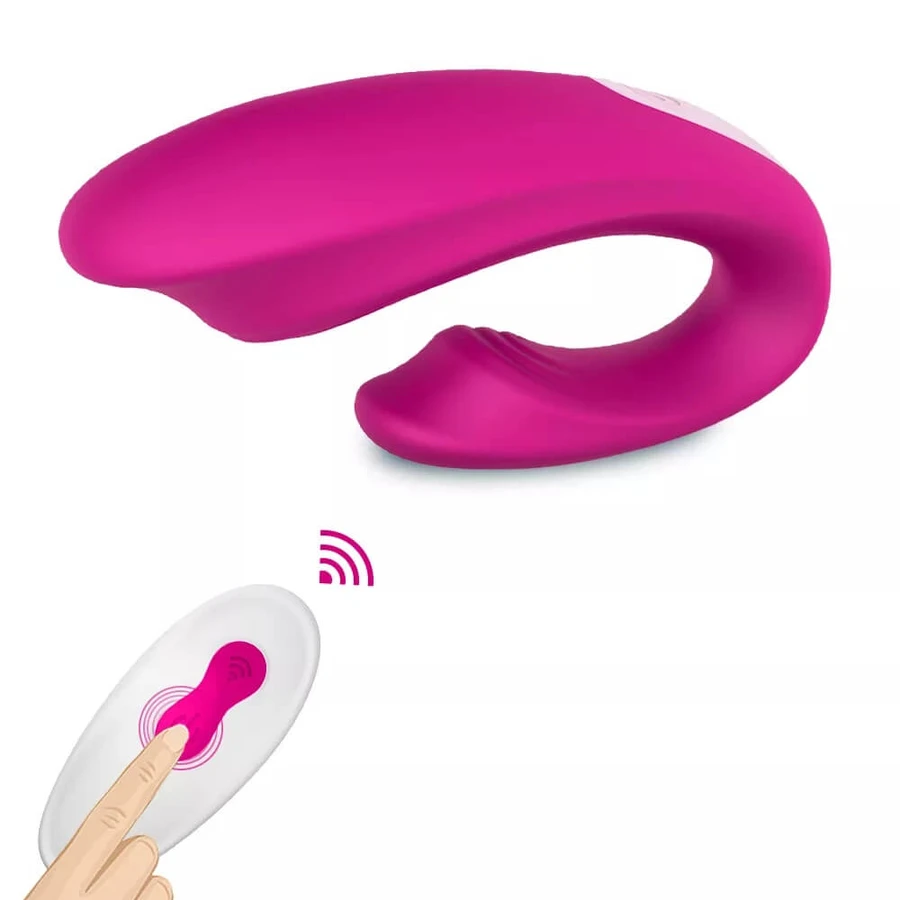 Wejoy-RTC Vibrateur télécommandé flexible avec 9 modes de vibration Red Rose