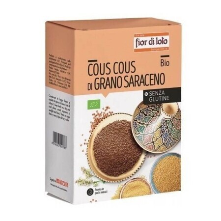 Cous Cous de trigo sarraceno sin gluten, 500 g, Fior Di Loto