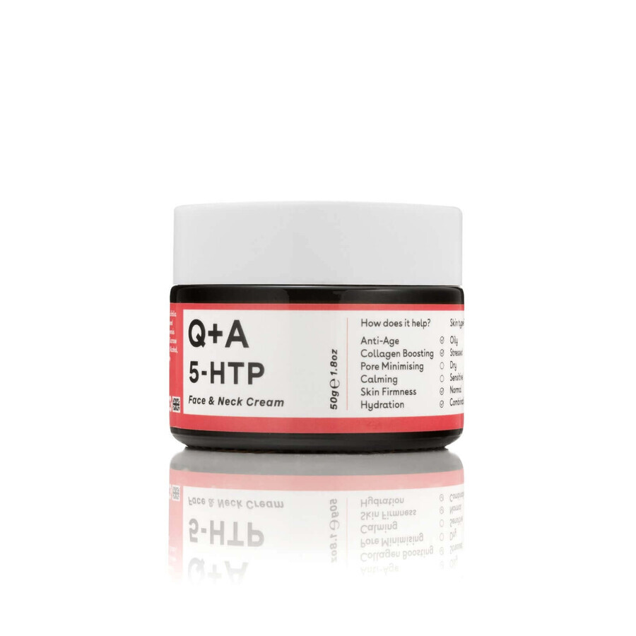 Crema 5-HTP pentru fata si decolteu, 50 g, Q+A