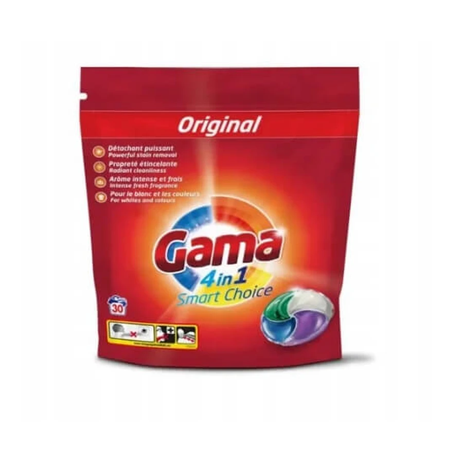 Gama Original, Capsules de lavage 4 en 1, 30 pièces