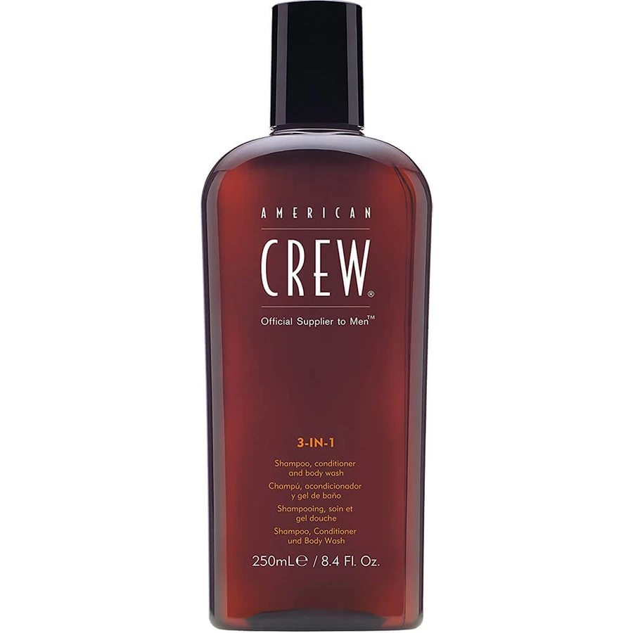 American Crew 3in1 Șampon, balsam și gel de corp Șampon, balsam și gel de corp, 250 ml