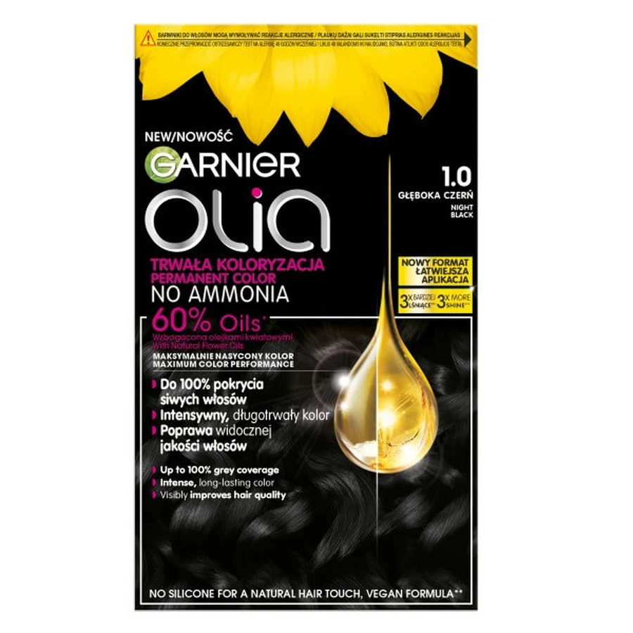 Garnier Olia Haarfarbe 1.0 Tiefschwarz