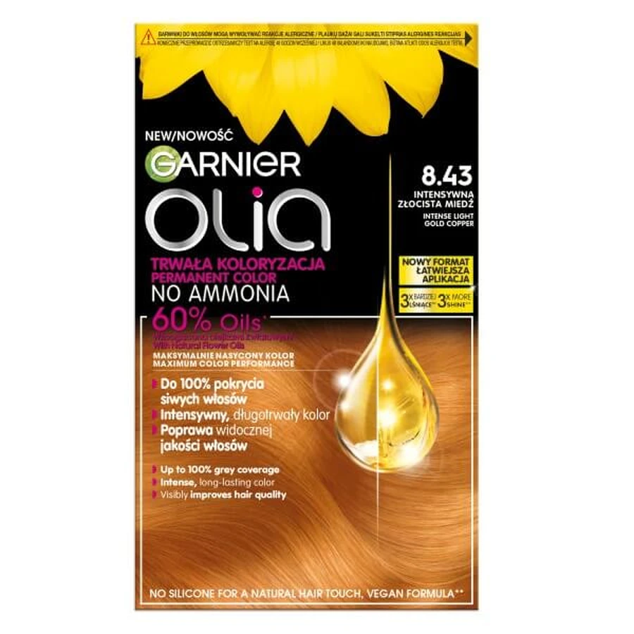 Garnier Olia Culoare de păr 8.43 Cupru auriu intens