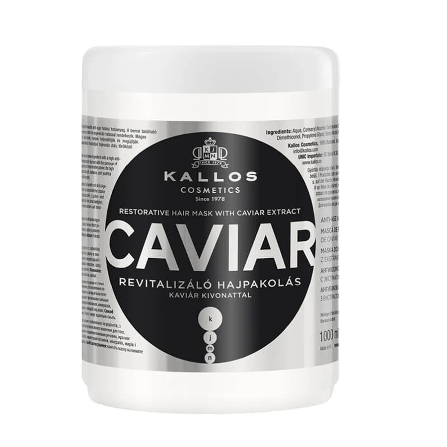 Kallos KJMN Mascarilla capilar con extracto de caviar, 1000 ml