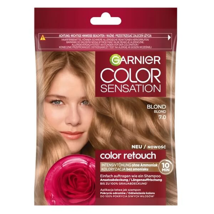 Garnier Color Sensation Color Retouch Șampon colorant 7.0 Blond