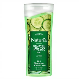 Joanna Naturia Szampon-Żel pod prysznic 2w1 Ogórek i Aloes, 100 ml