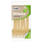 Jan Niezbędny Wooden disposable forks, 6 pieces