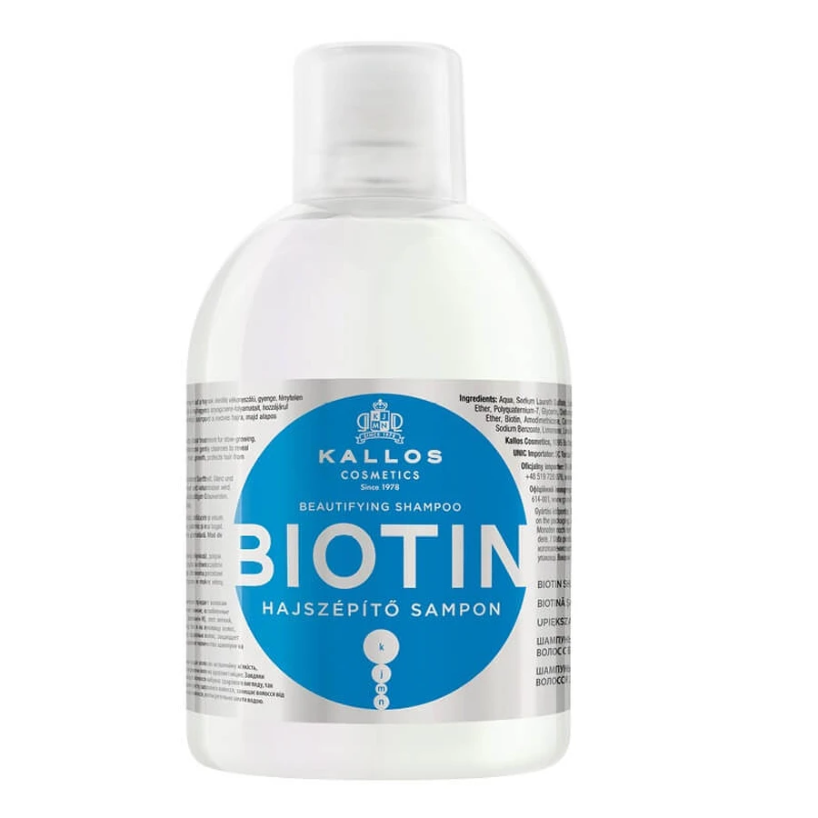 Kallos KJMN Biotin Upiększający szampon do włosów z biotyną, 1000 ml: ceny i cechy