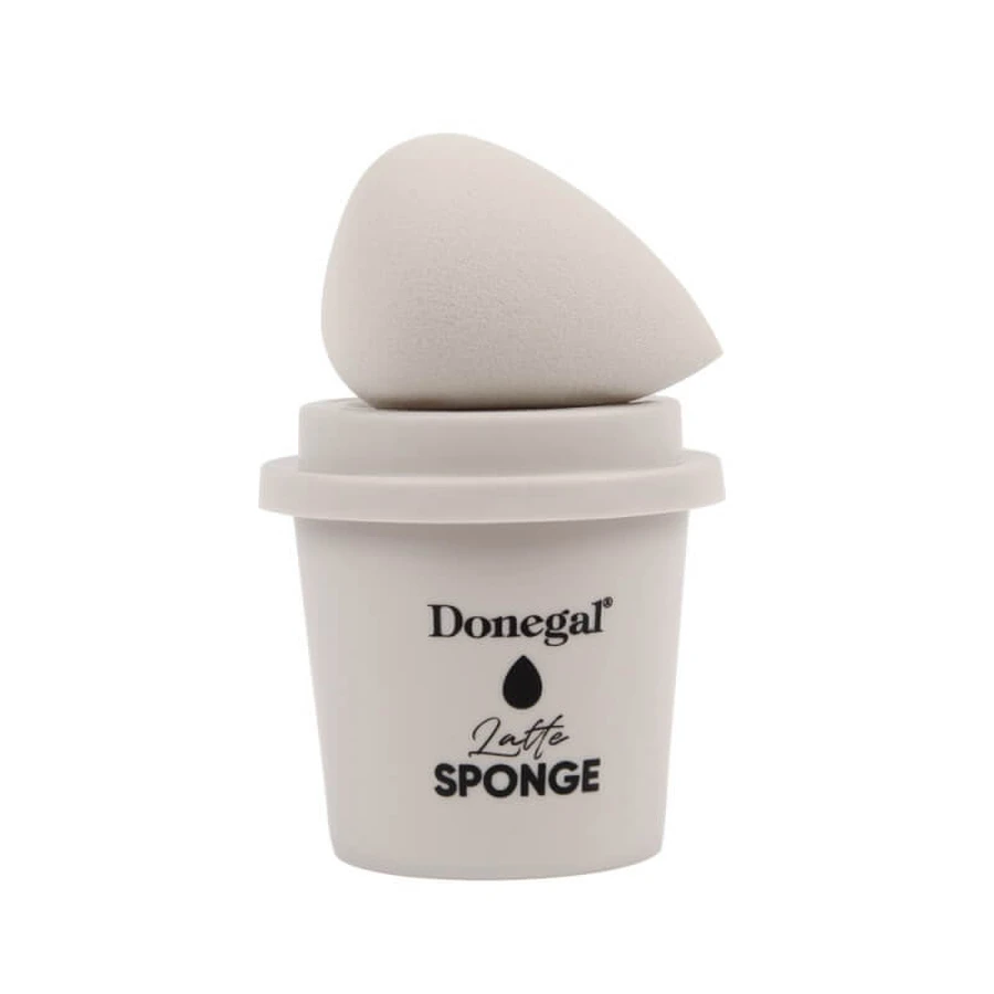 Esponja de maquillaje Donegal Morning Coffee con estuche de esponja Latte 4350
