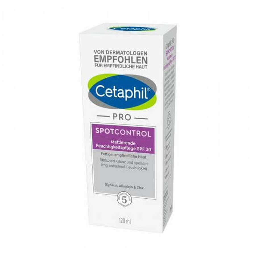 Cetaphil PRO SpotControl Crema Hidratante con FPS 30, 120 ml, Galderma