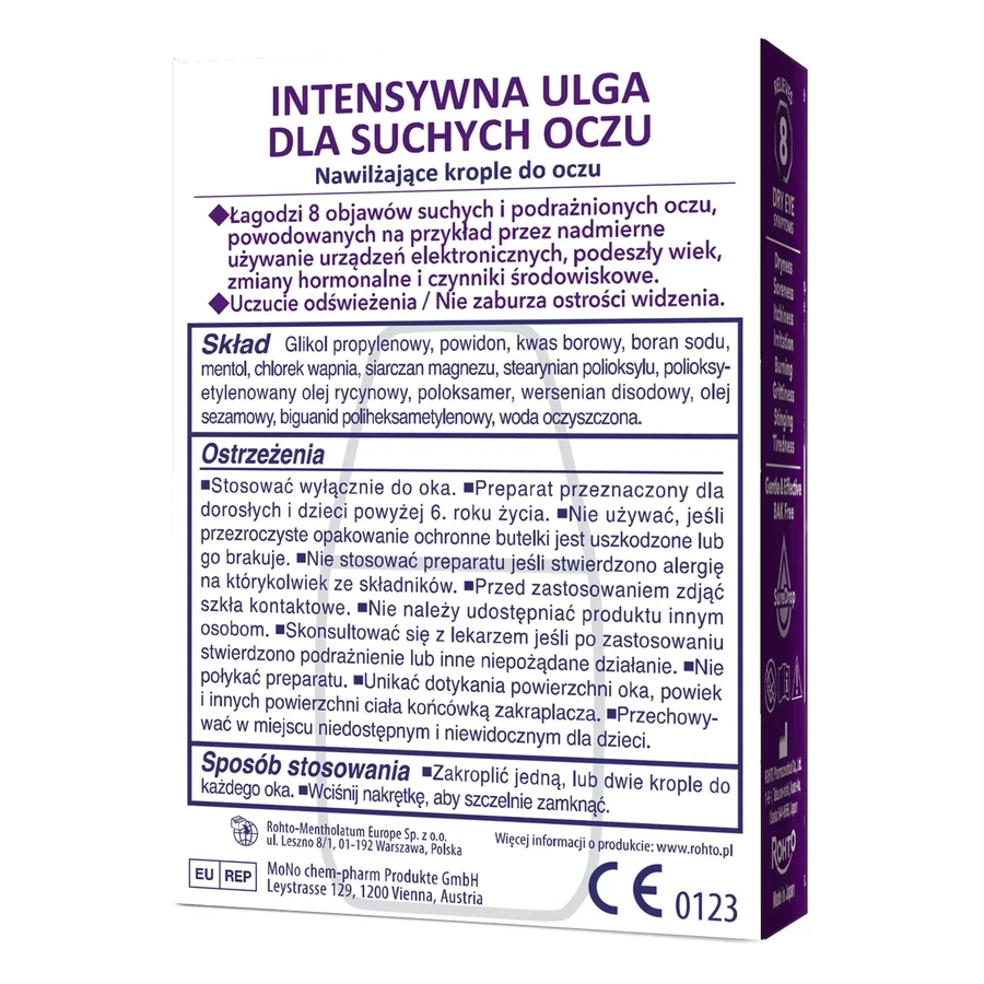 Rohto Dry Aid Krople do oczu, 10 ml: ceny i cechy