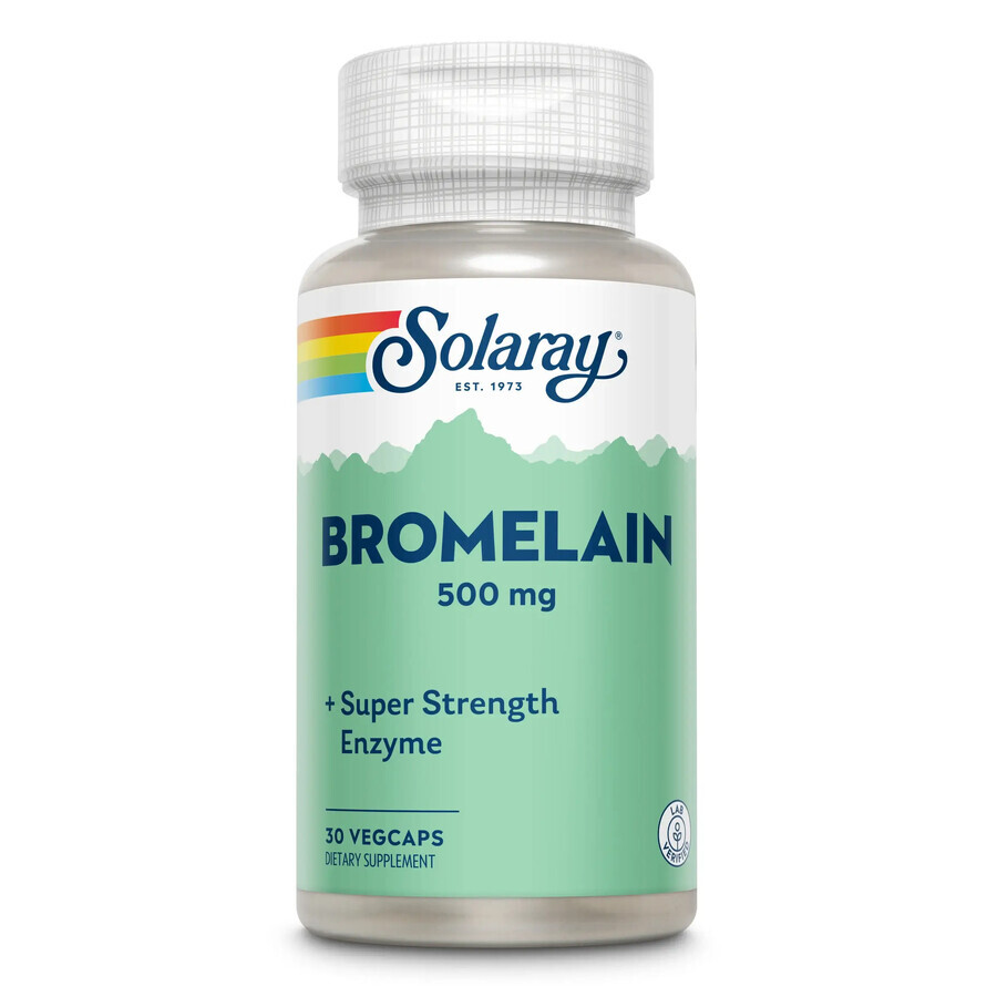 Bromelina 500mg Solaray, 30 capsule, Secom