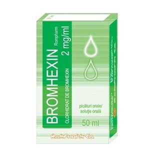 Bromhexin 0,2%, solución, 50 ml, Rompharm