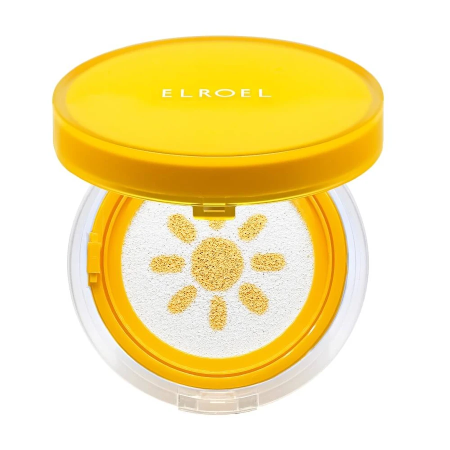 Elroel Pang Pang Yellow Sun Cushion Plus Face Sunscreen in the form of a cushion SPF50+, 15 g