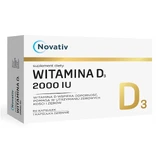 Novativ Vitamina D3 2000 UI, 60 cápsulas