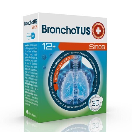 BronhoTUS Sinos 12+, 30 cápsulas, MBA Pharma