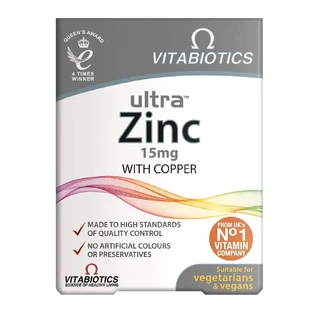 Vitabiotics Ultra Zinc, 60 tabletek