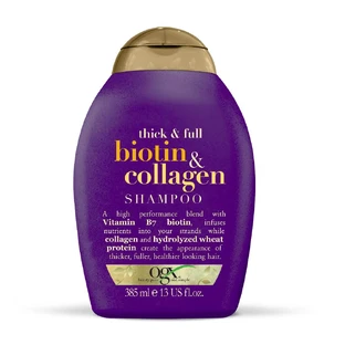 OGX Biotin  amp; Collagen Szampon do włosów z biotyną i kolagenem, 385 ml