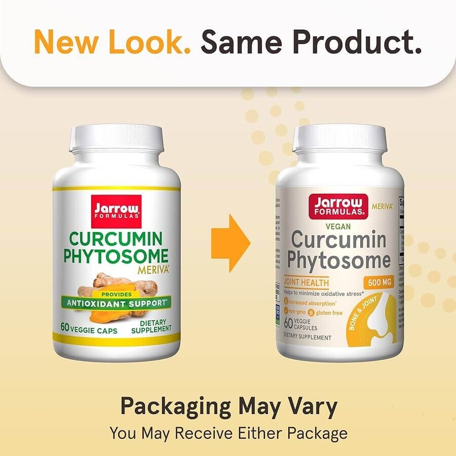 Curcumine Phytosome, 500 mg, 60 gélules, Jarrow Formulas