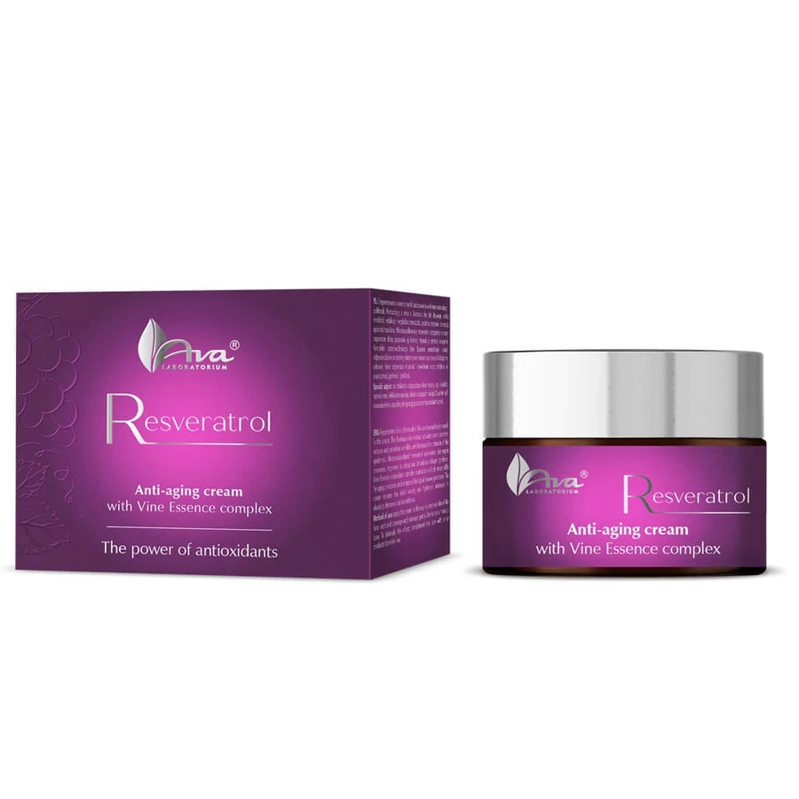 Ava Laboratory Resveratrol Delaying Aging Cream with Vine Essence Complex, 50 ml