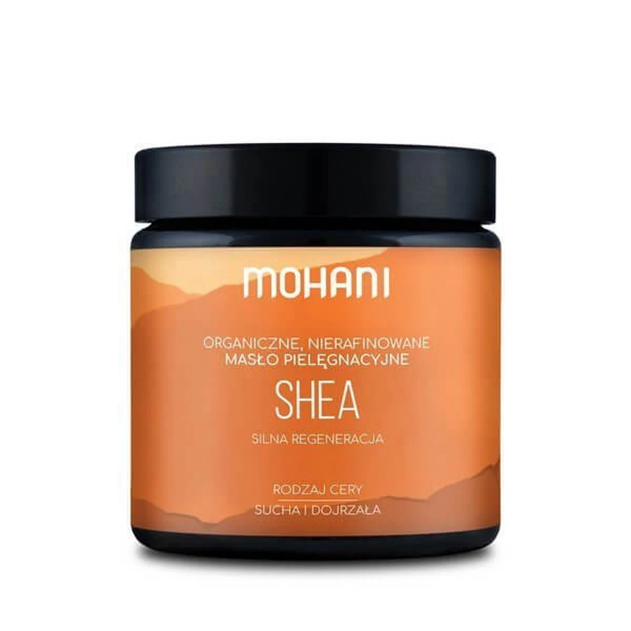 Mohani Unt de corp de shea nerafinat, 100 g