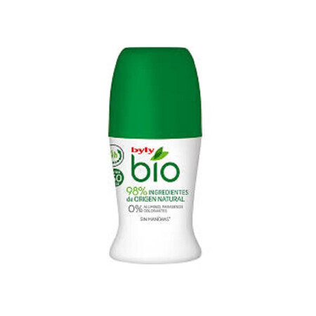 Deo Roll Bio sin aluminio, parabenos ni colorantes, 50 ml, Byly