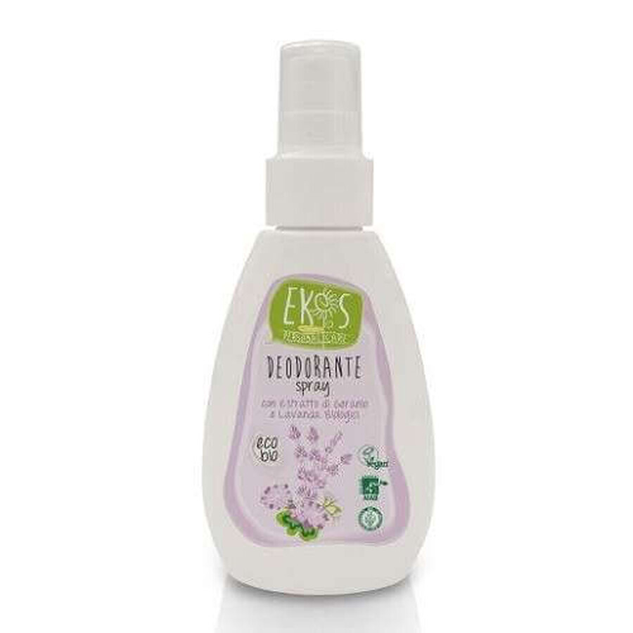 Desodorante Orgánico en Spray con Almizcle y Lavanda Ekos, 100 ml, Pierpaoli