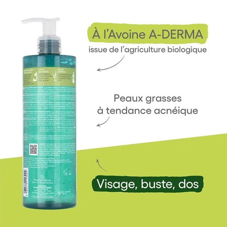 A-Derma Biologie AC Biologische Reinigende Schuimgel voor een Vette, Acnegevoelige Huid 400ml