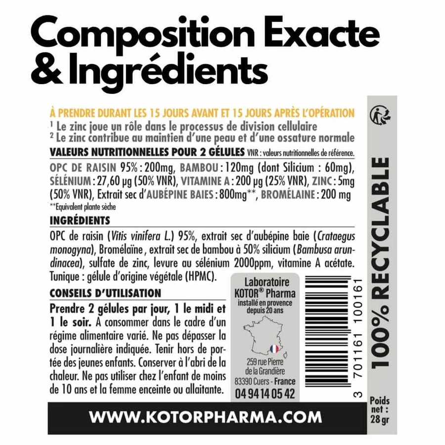 Kotor Pharma Pre Post Operatorio Sinergia rigenerante 60 capsule