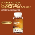 Santarome Sublime Soleil 2en1 Santarome 30 Gomme Sublime Sole 2in1 Autoabbronzante e Pre-Abbronzante I Solari Autobronzant et Préparateur Solaire 30 Gomme