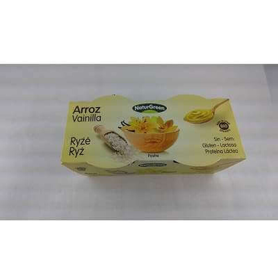 Postre dietético de arroz con vainilla, 250 gr, Naturgreen