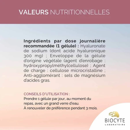 Biocyte Antirid Hyaluronic Forte 300mg Anti-îmbătrânire 3x30 capsule