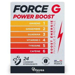 Vitavea Santé Force G Power Boost Ginseng Ghimbir Guarana 24 de tablete efervescente