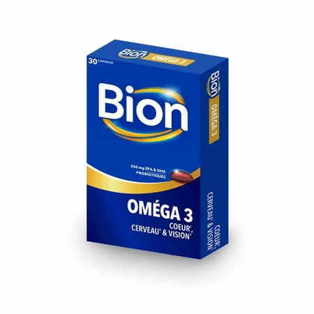 Bion3 Omega 3 Corazón Cerebro y Vista 30 cápsulas