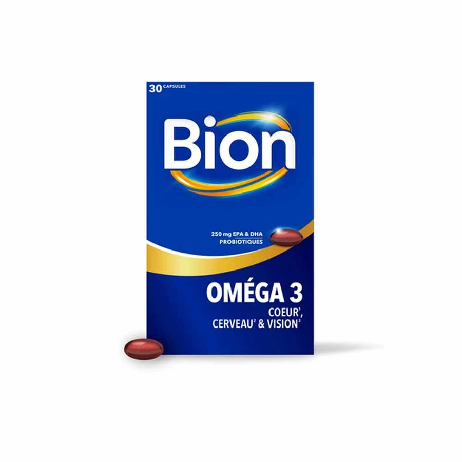 Bion3 Omega 3 Corazón Cerebro y Vista 30 cápsulas