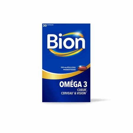 Bion3 Omega 3 Corazón Cerebro y Vista 30 cápsulas