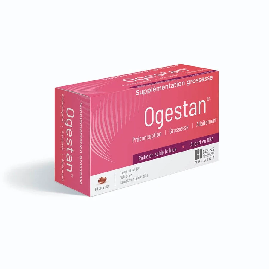Besins Healthcare Ogestan Suplemento para el Embarazo 90 Cápsulas