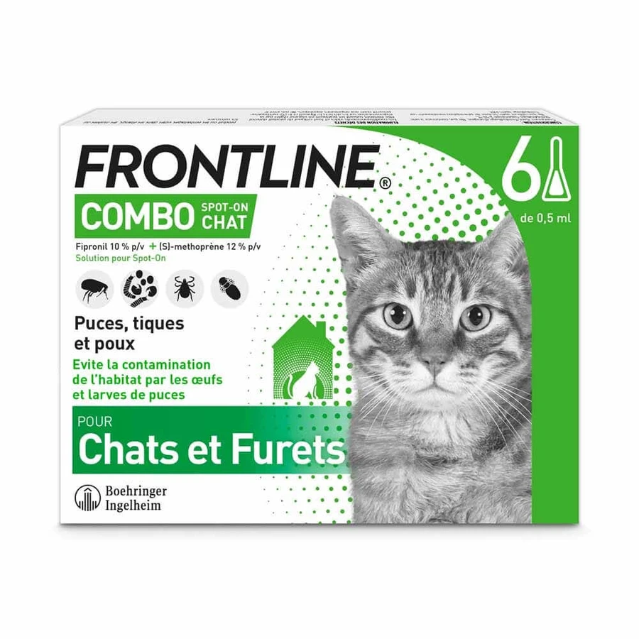 Frontline Combo Spot-on Gato y Hurón 6 Pipetas 0,5 ml