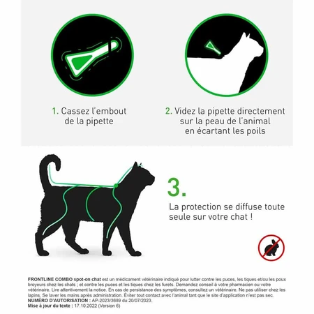 Frontline Combo Spot-on Gato y Hurón 6 Pipetas 0,5 ml