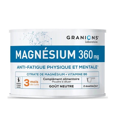 Granions Magnesio fatiga física y mental 360 mg