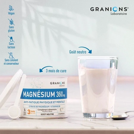 Granions Magnesio fatiga física y mental 360 mg