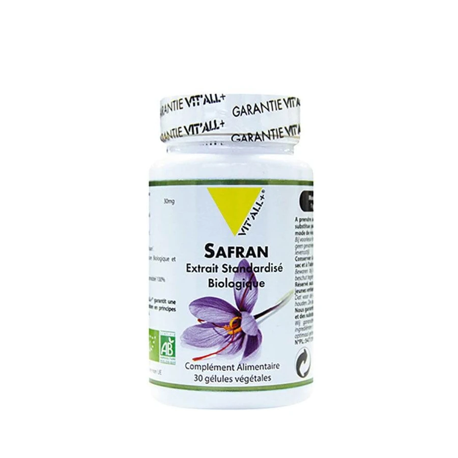 Vit'All+ Șofran organic 30 mg 30 capsule