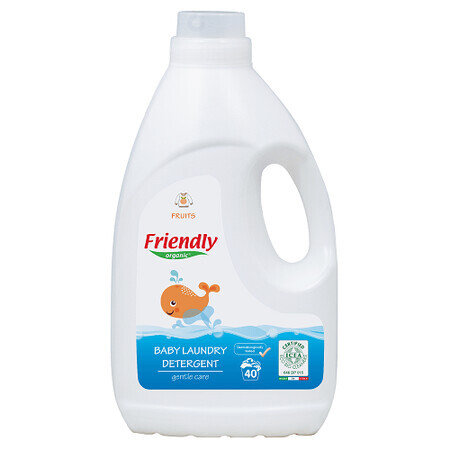 Detergente para ropa con aroma afrutado, 2000 ml, Friendly Organic