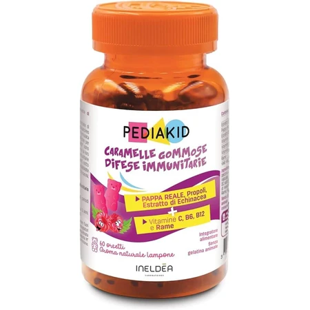 Ursuleți gumați cu vitamina D3 naturalǎ, 60 bucǎți, Pediakid