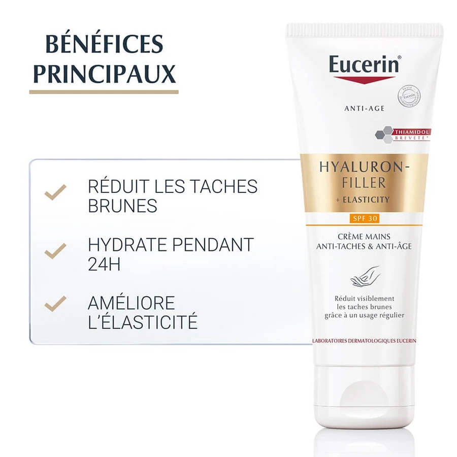 Eucerin Hyaluron-Filler + Elasticity Anti-Smudge and Anti-Aging Hand Cream SPF30 75ml