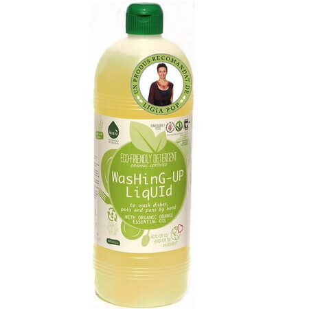 Detergente lavavajillas líquido ecológico, 1 L, Biolu