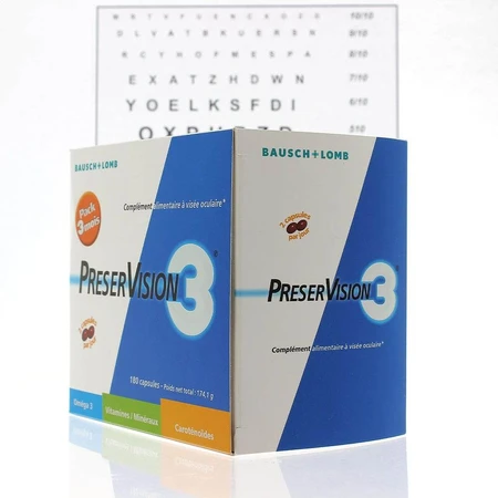Bausch&Lomb Preservision Bienestar Ocular 3 180 Cápsulas